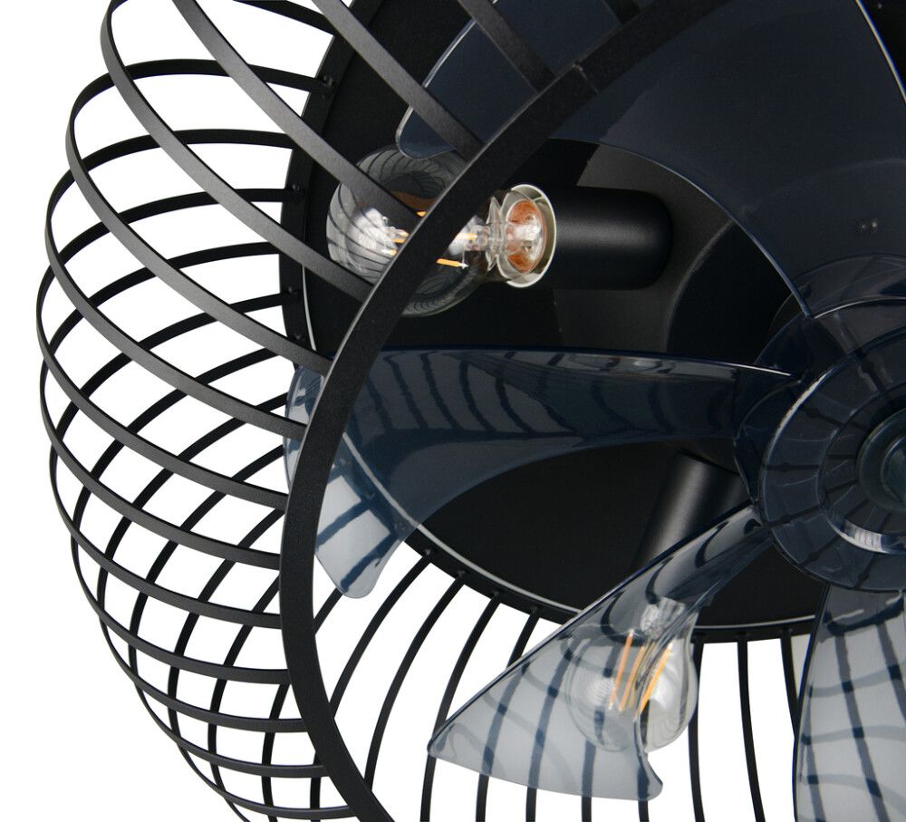 Ventilaator-valgusti Trio Johanna Ø 61 cm must