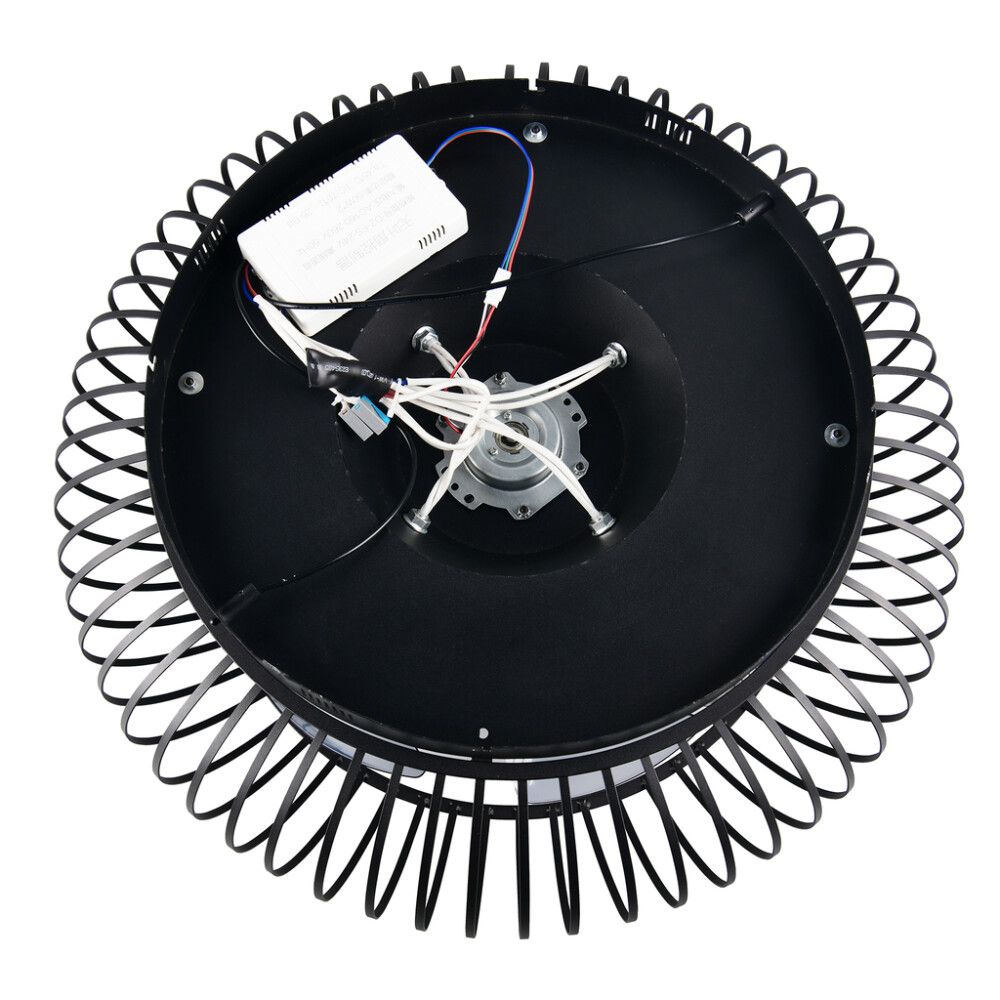 Ventilaator-valgusti Trio Johanna Ø 61 cm must