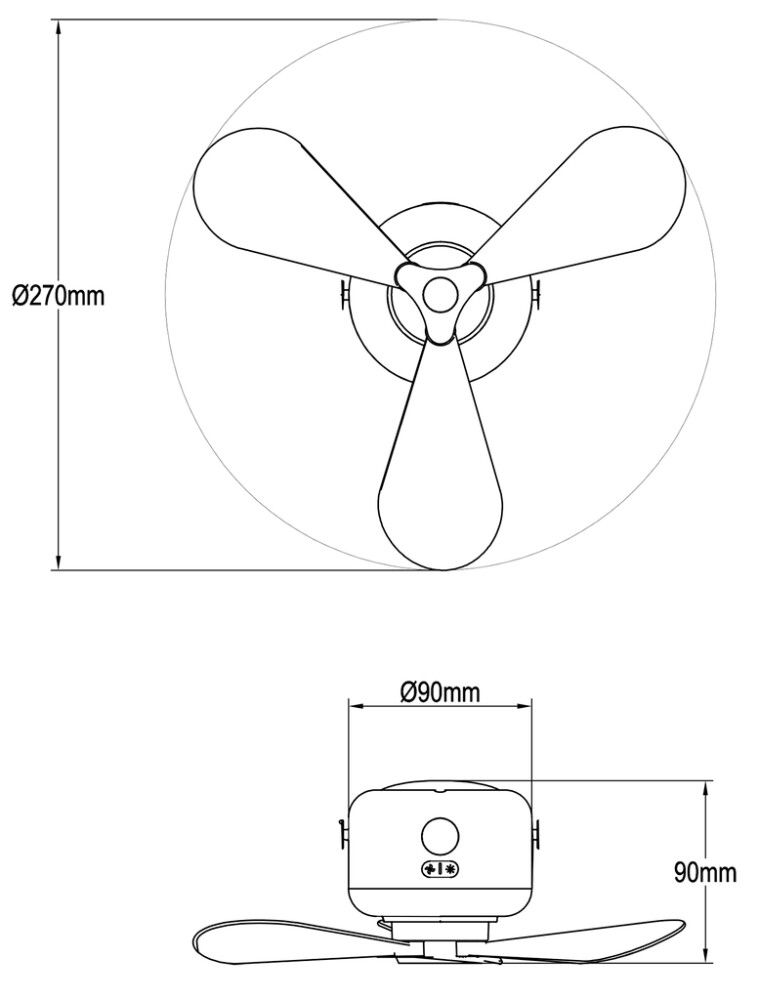 LED-laevalgusti ventilaatoriga Trio  Rena