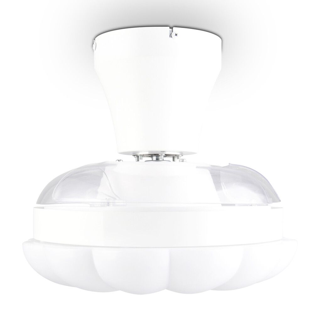 LED-valgusti ventilaatoriga Reality Leuchten Boras Ø 60 cm