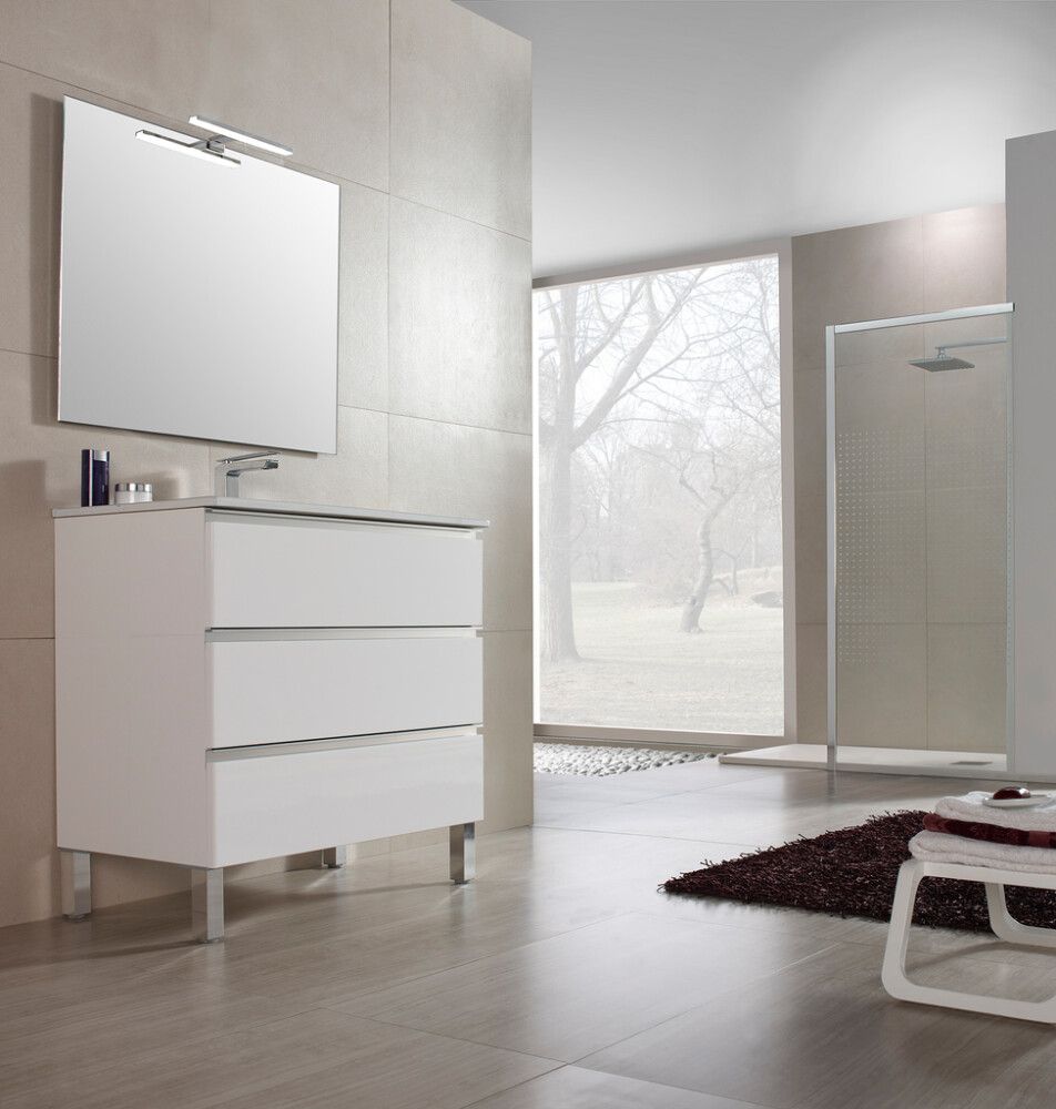 Valamukapp valamuga Ordonez Aura 80 cm matt valge