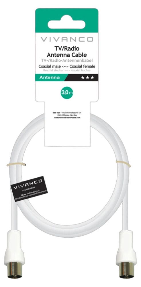 Antennikaabel Vivanco 3 m