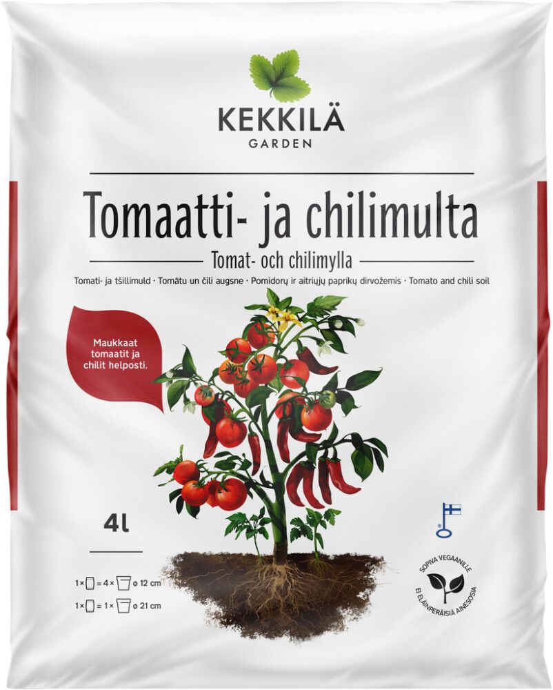 Tomati- ja Tšillimuld Kekkilä 4 l