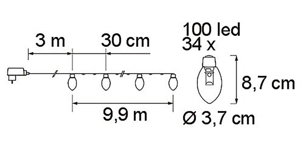 LED-valgussari Airam Lofine 