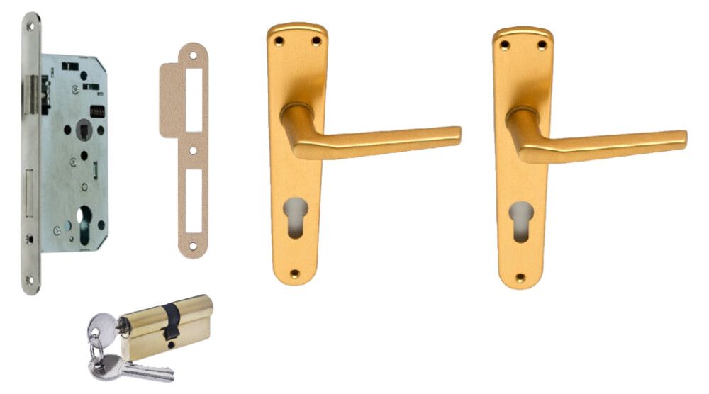 Lukukomplekt vahetatava käelisusega Valnes messing