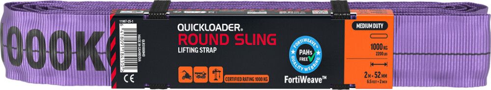 Tõsterihm Quickloader Round Sling 1000 kg 2 m