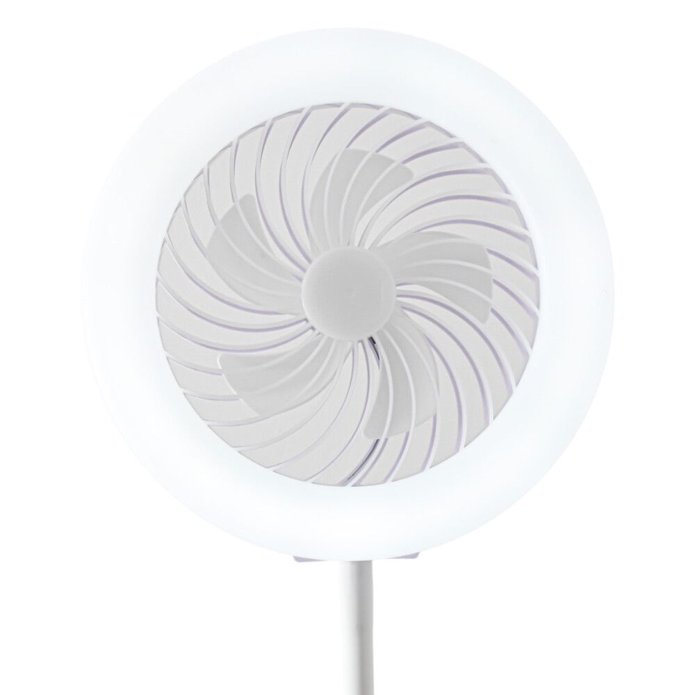 LED-valgustiga põrandaventilaator