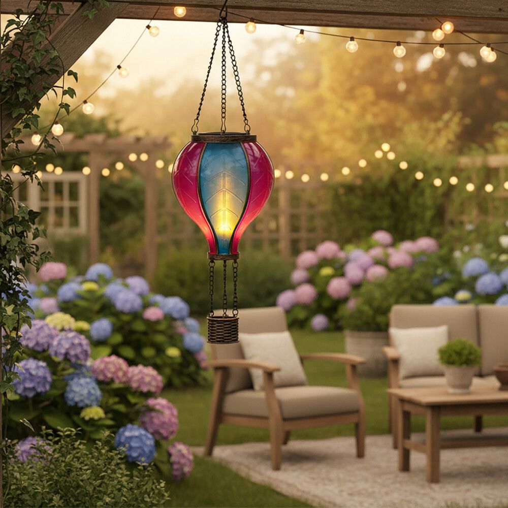 LED-solarvalgusti Kuumaõhupall