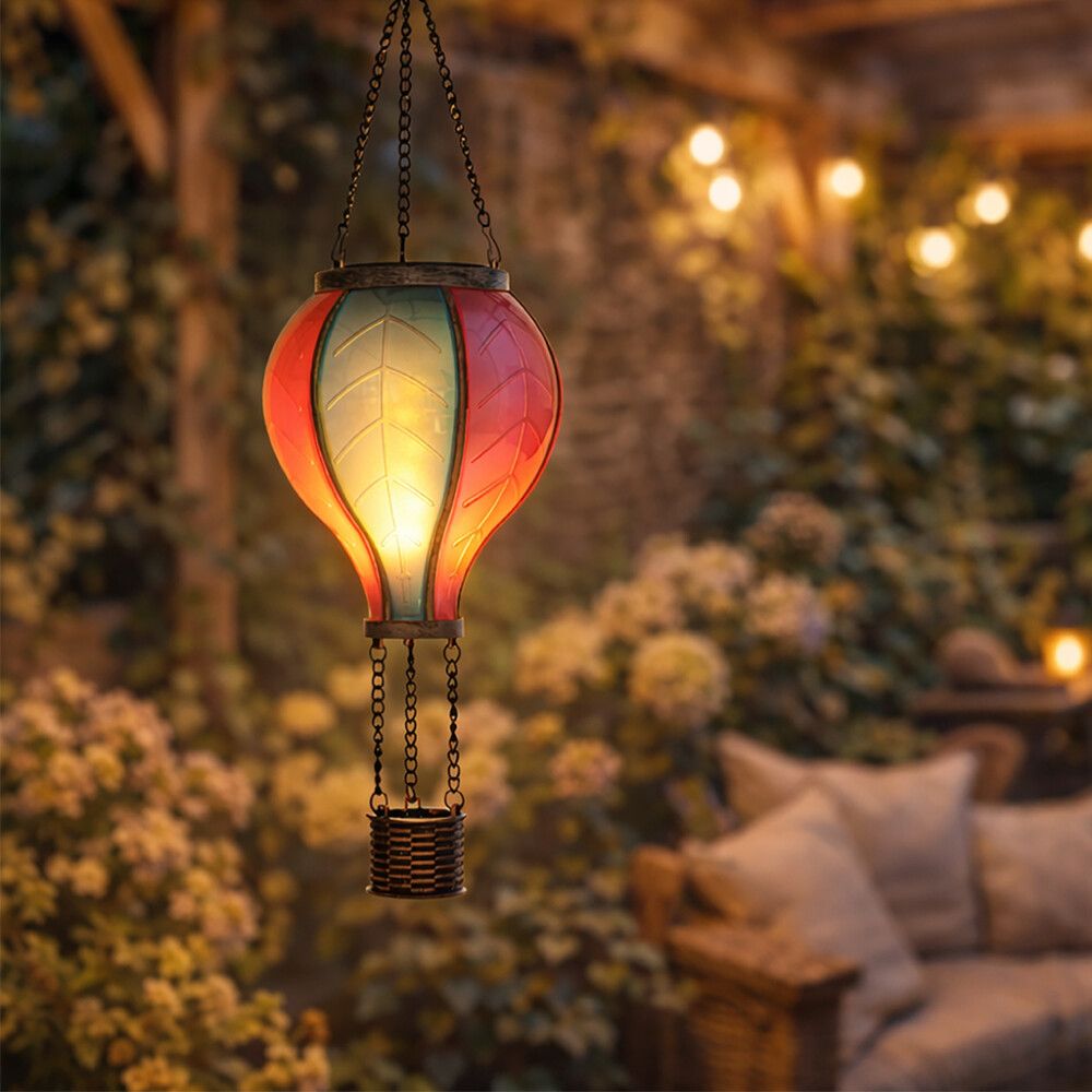 LED-solarvalgusti Kuumaõhupall