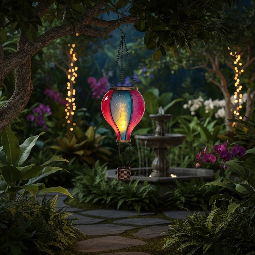 LED-solarvalgusti Kuumaõhupall