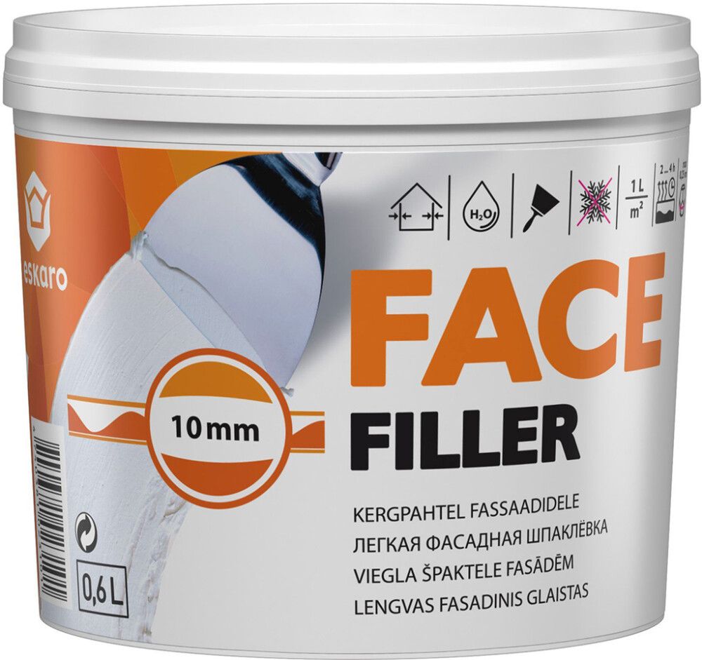 Kergpahtel fassaadidele Eskaro Face Filler 0,6 l