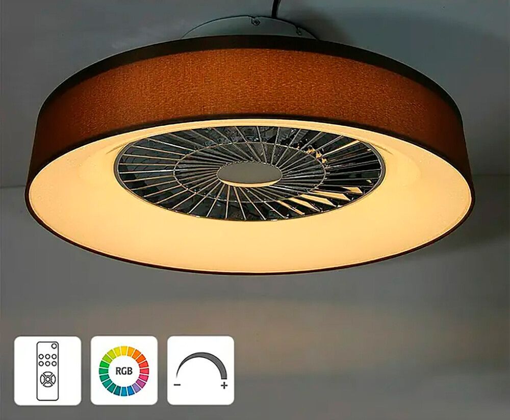 LED-plafoon ventilaatoriga Proklima Mary Ø 57 cm