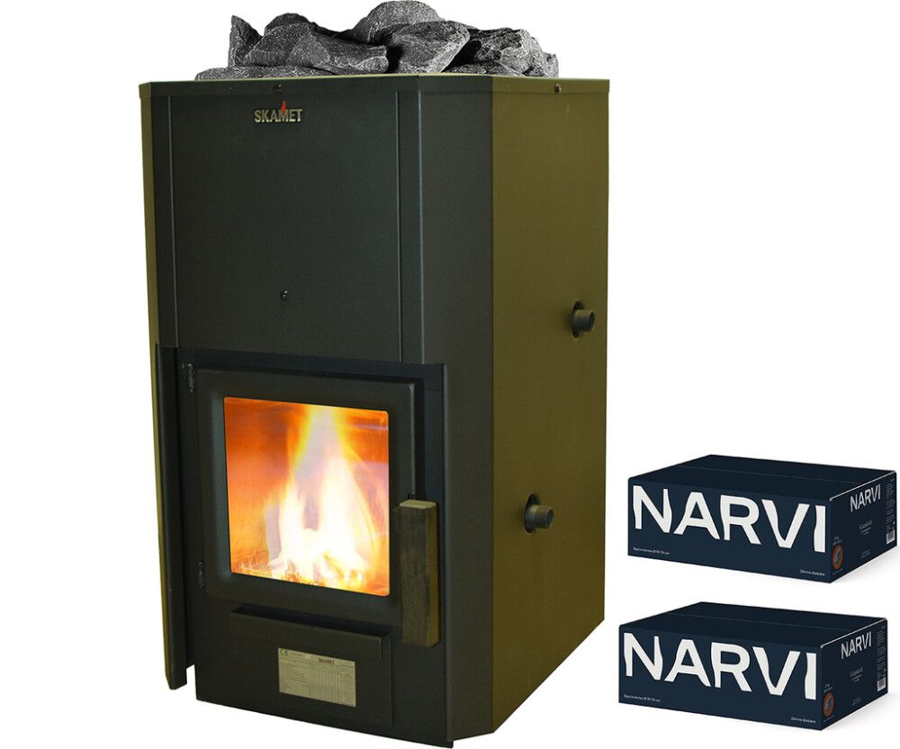 Puukeris Skamet P116 BPGL ja 2 kasti kerisekive Narvi