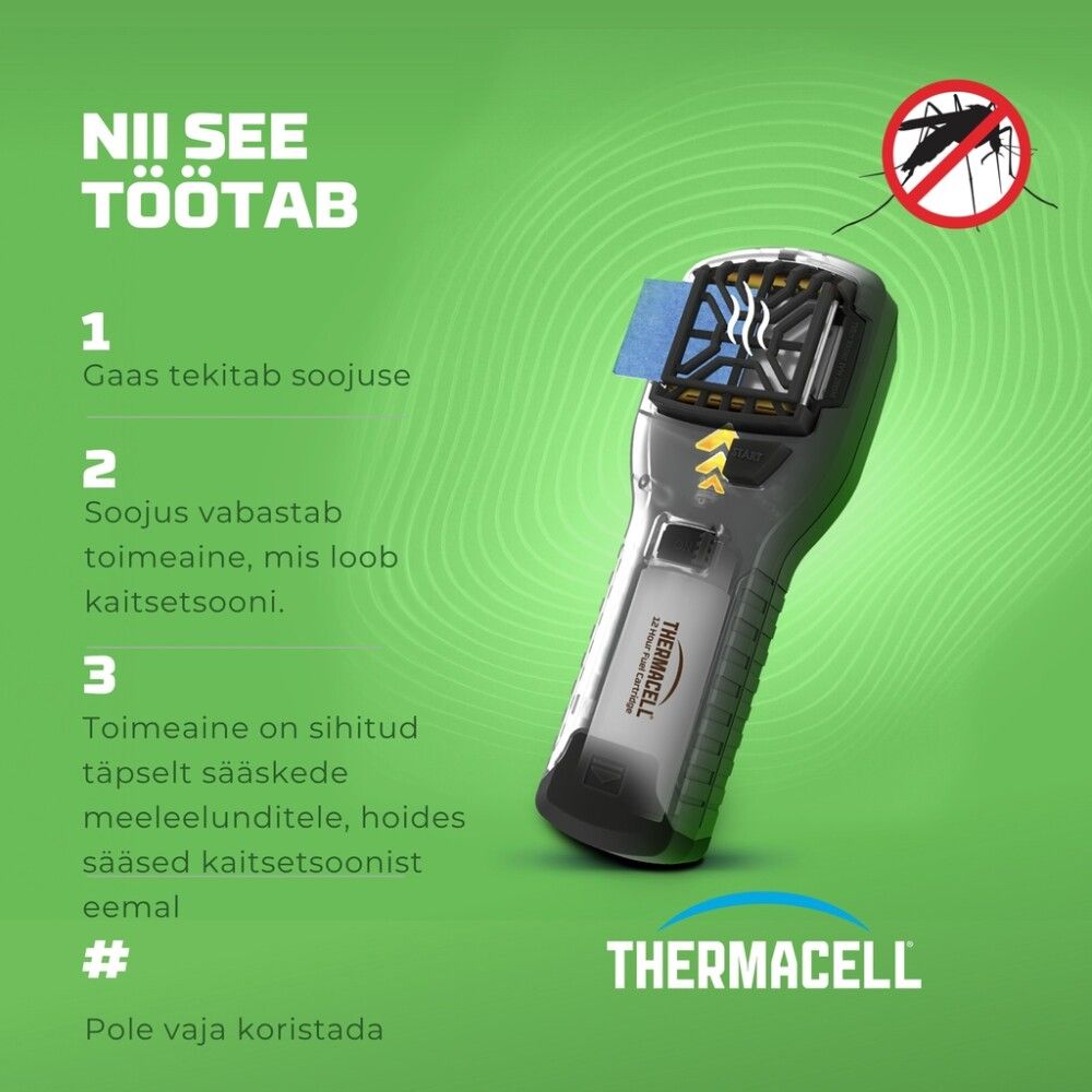 Sääsepeletaja MR300 Thermacell must/citriodil