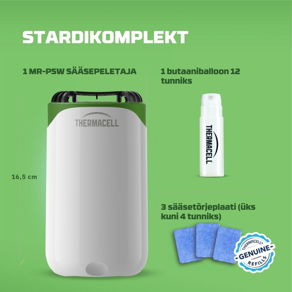 Sääsepeletaja Thermacell Mini Halo MRPSW-XIX, valge