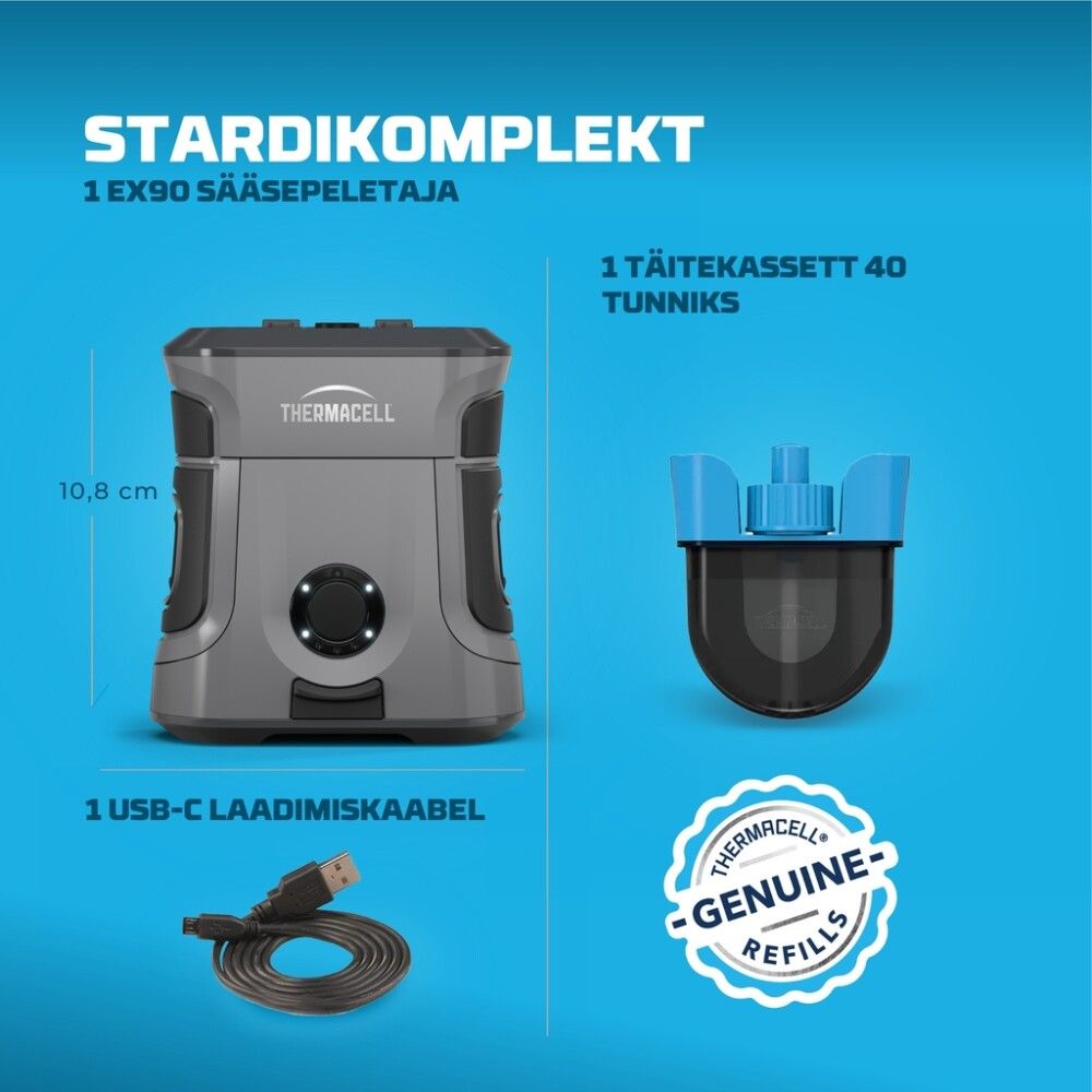 Sääsepeletaja Thermacell EX90I akutoitel