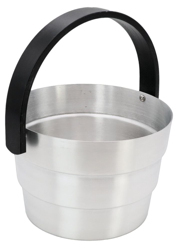 Saunakibu Saunia 0,6 l must/alumiinium