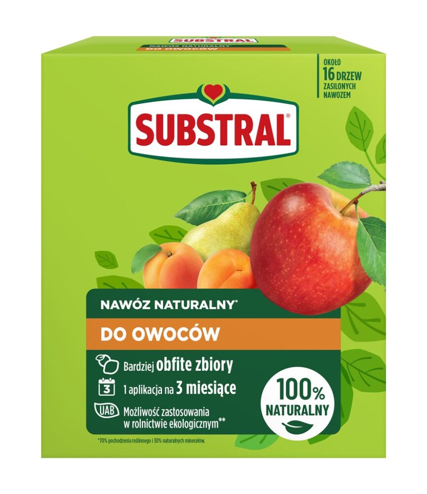 Puuviljade väetis Substral Looduslik 1,2 kg, Terra Nova