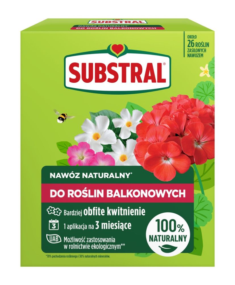 Rõdutaimede väetis Substral looduslik 650 g, Terra Nova