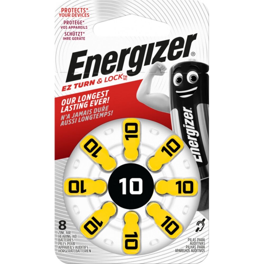 Kuuldeaparaadi patareid Energizer Zinc-Air suurus 10 (PR70) – 8 tk