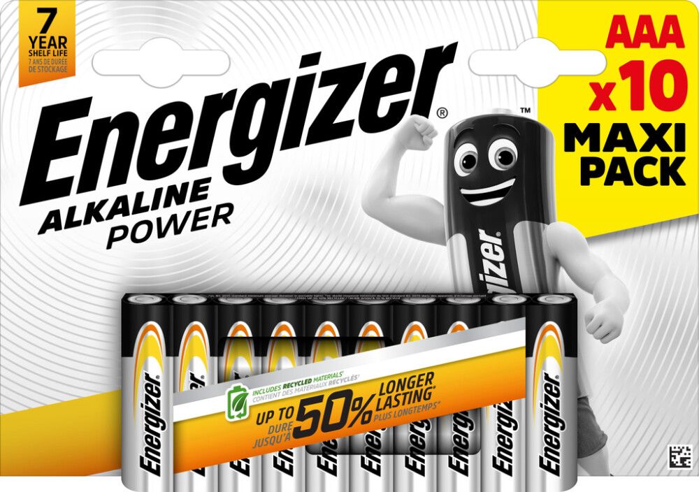 Patareid Energizer Alkaline Power AAA (LR03) – 10 tk