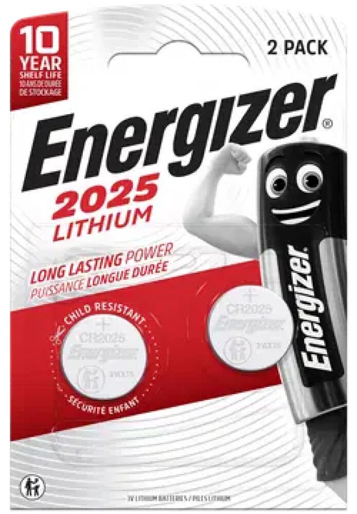 Patareid Energizer Lithium CR2025 – 2 tk