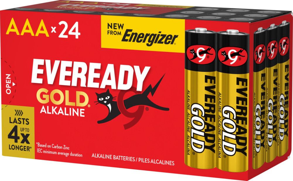 Patareid Eveready Gold AAA (LR03) – 24 tk