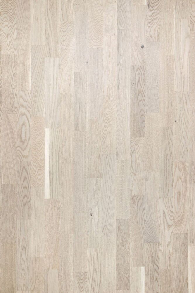 Puitparkett tamm Country valge matt lakk 13,3 mm