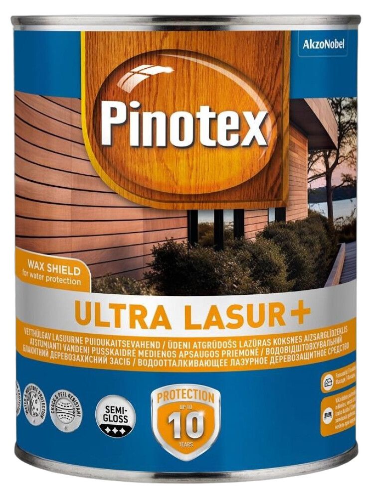 Puidukaitsevahend Pinotex Ultra Lasur + Mahagon 1 l