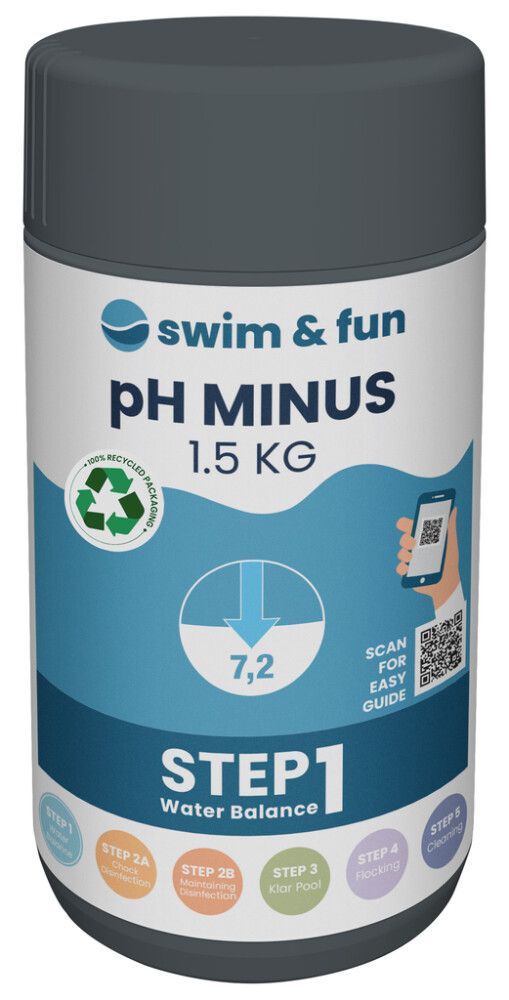 pH Miinus Swim&Fun 1,5 Kg ujumisbasseinidele