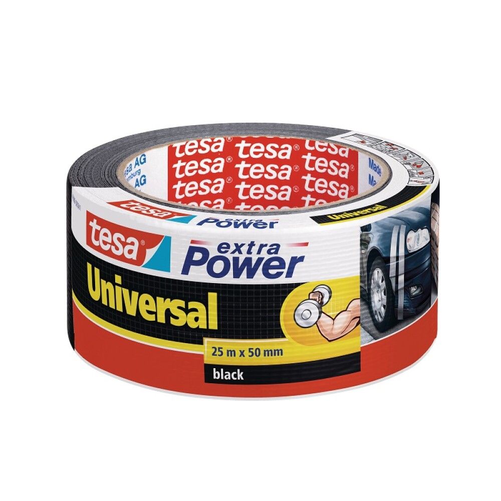 Parandusteip Tesa Extra Power Universal 50 mm x  25 m, must