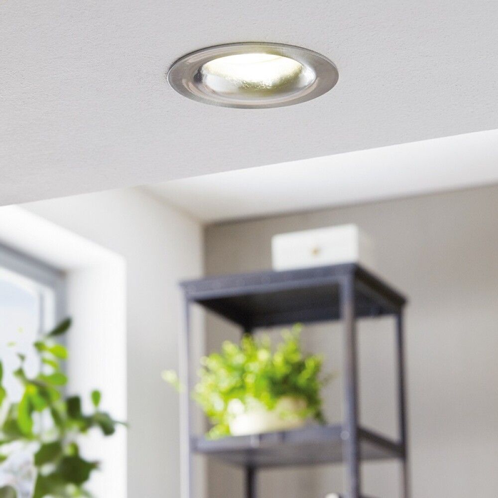 Süvistatav kohtvalgusti Saliceto, harjatud teras