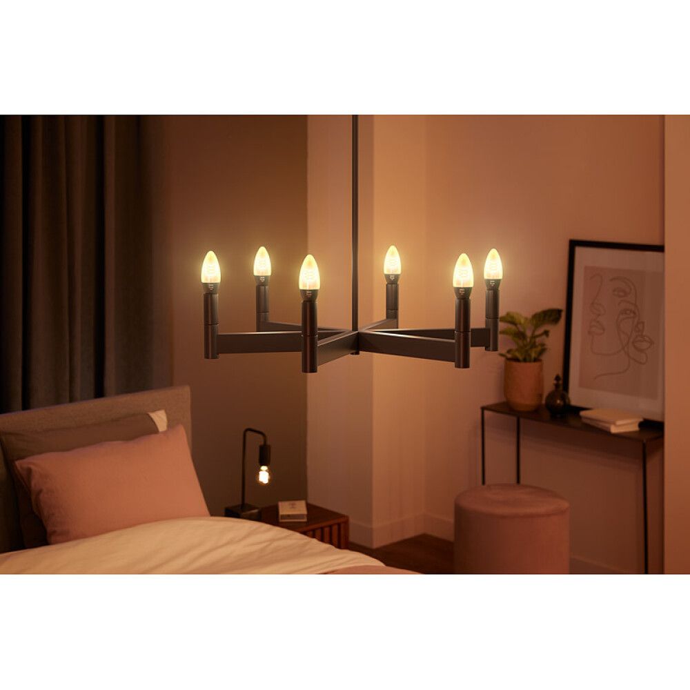 LED-nutilamp Philips Hue White Ambiance Filament 4,5 W E14