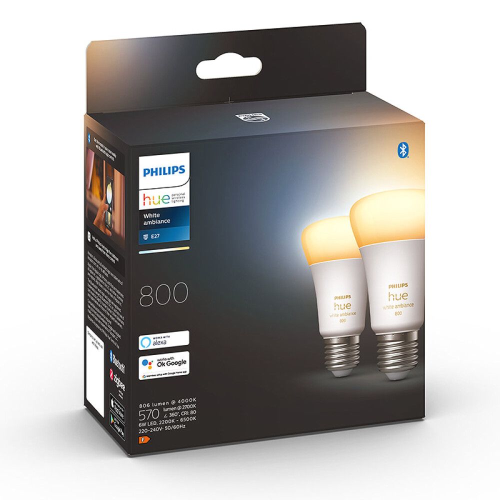 LED-nutilamp Philips Hue White ambiance 8 W E27