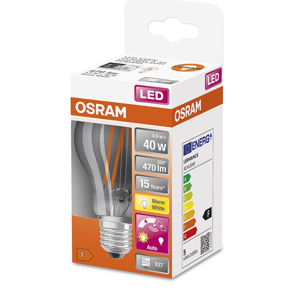 Led Daylight Sensor Osram CL A 60 320, läbipaistes