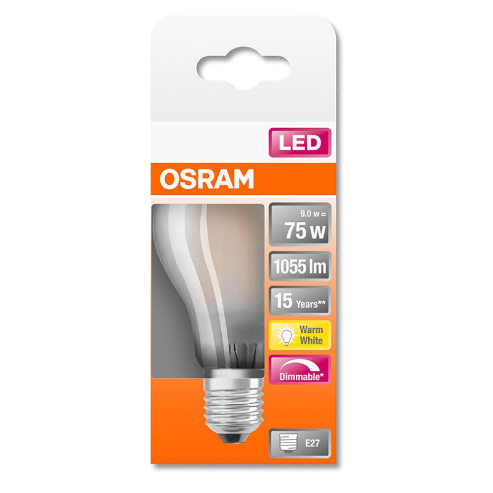 LED-lamp Osram Retrofit Classic A 85 DIM FR 9W/2700K E27
