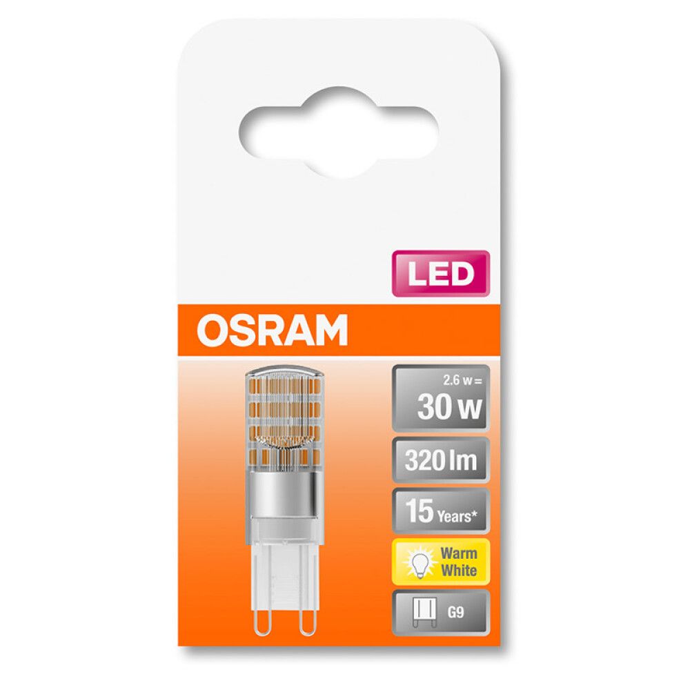 LED-lamp Osram PIN 30 2,6 W/2700 K G9