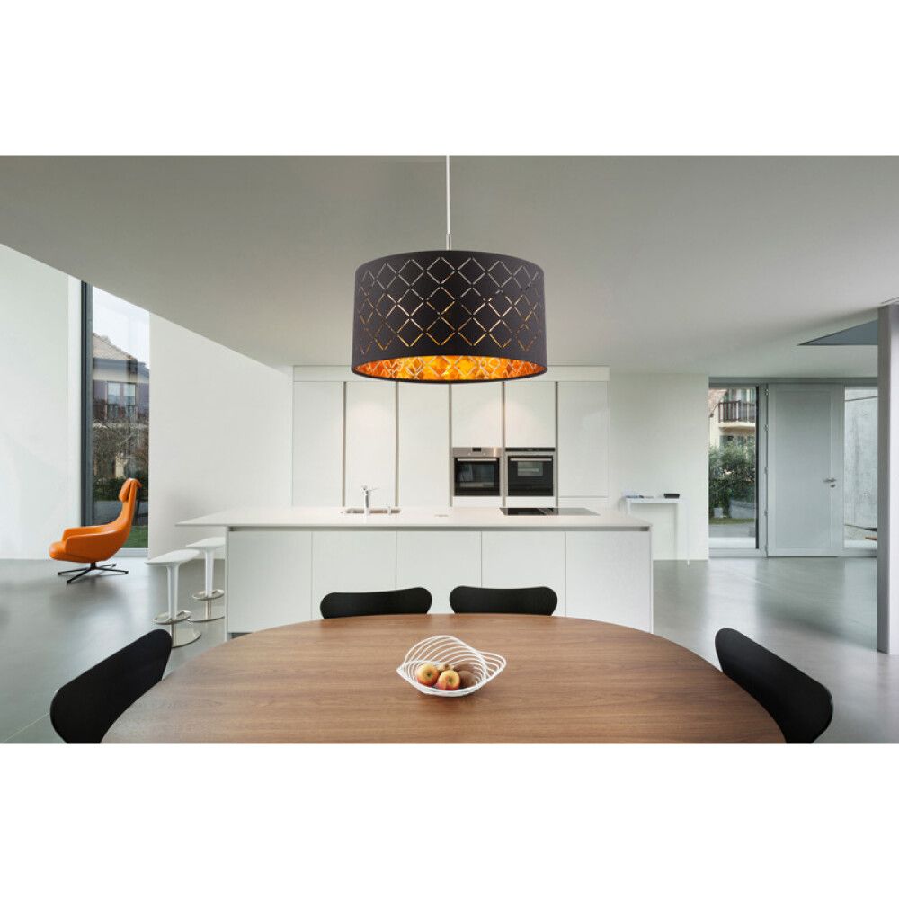 Rippvalgusti Globe Clarke Ø 45 cm