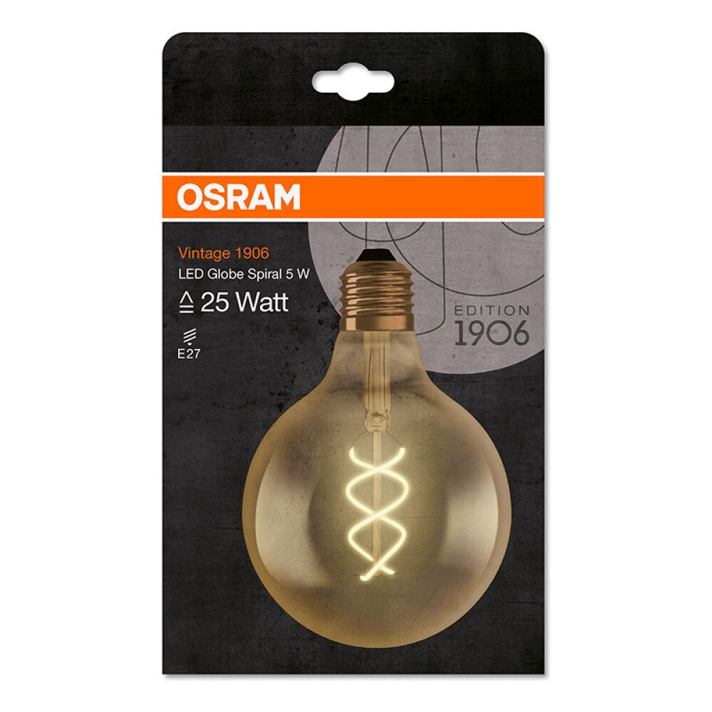 LED-lamp Osram Vintage 1906 Globe 28 CL 4 W/2000 K E27