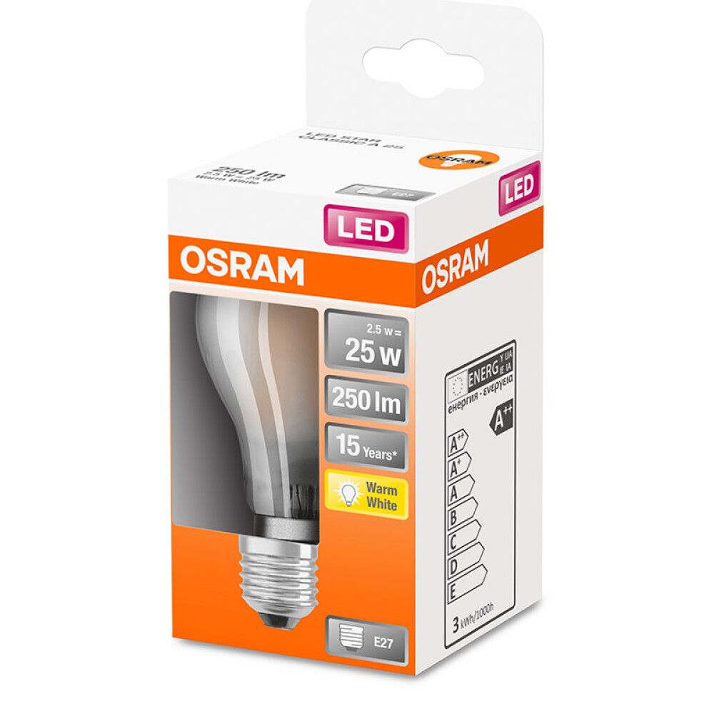 LED-lamp Osram Retrofit Classic A 25 FR 2,5 W/2700 K E27