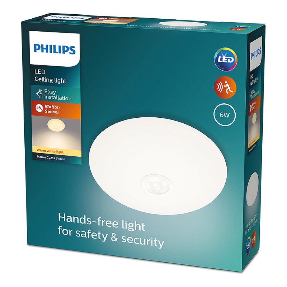 LED-laevalgusti Philips Mauve PIR Ø 25 cm