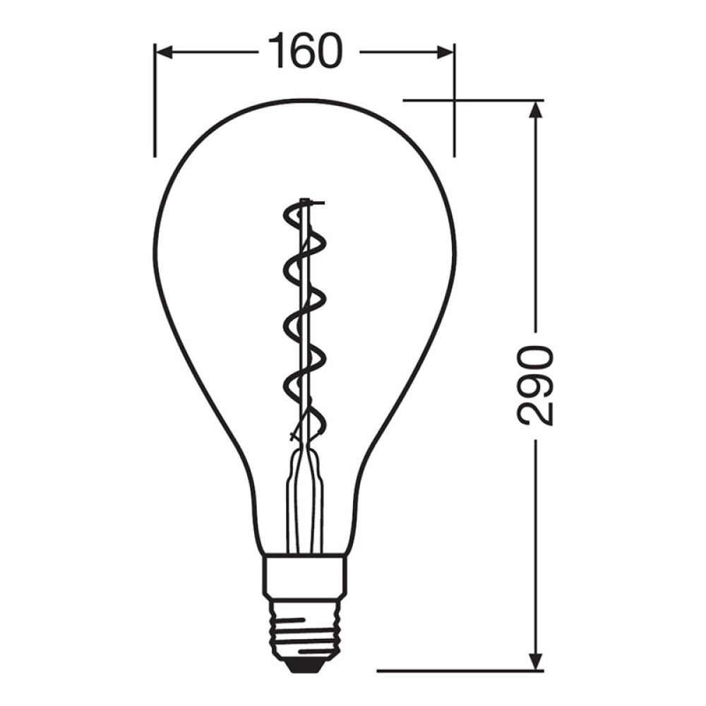 LED-lamp Osram Vintage 1906 DIM Big Grape 15 4 W/1800 K E27