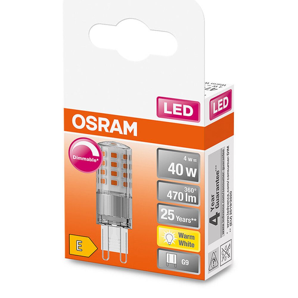 LED-lamp Osram PIN DIM 40 4 W/2700 K G9