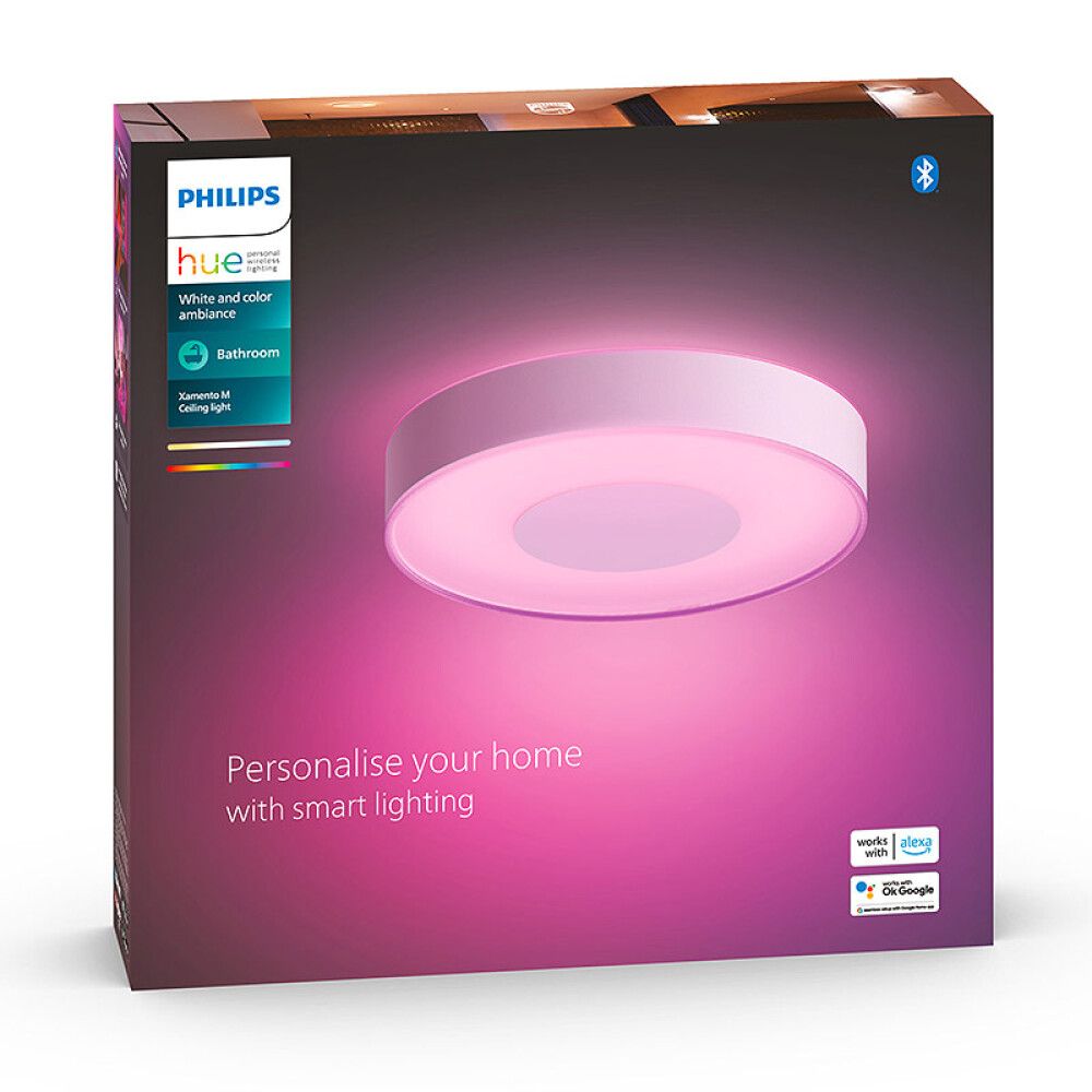 LED-laevalgusti Philips Hue Xamento M Ø 38,1 cm valge