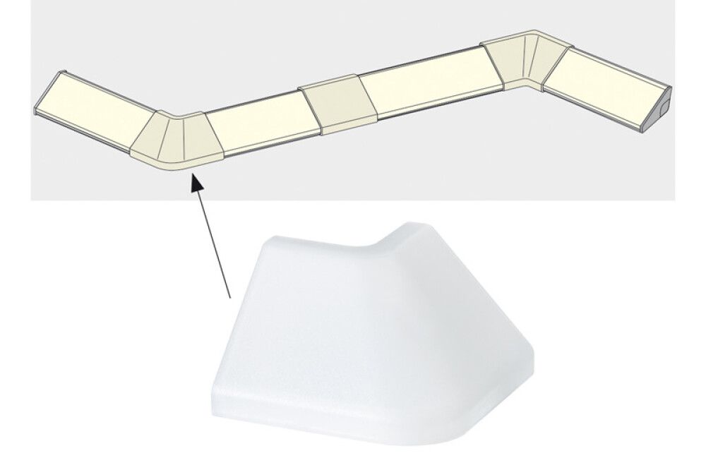 Delta profiili välisnurk 2 tk