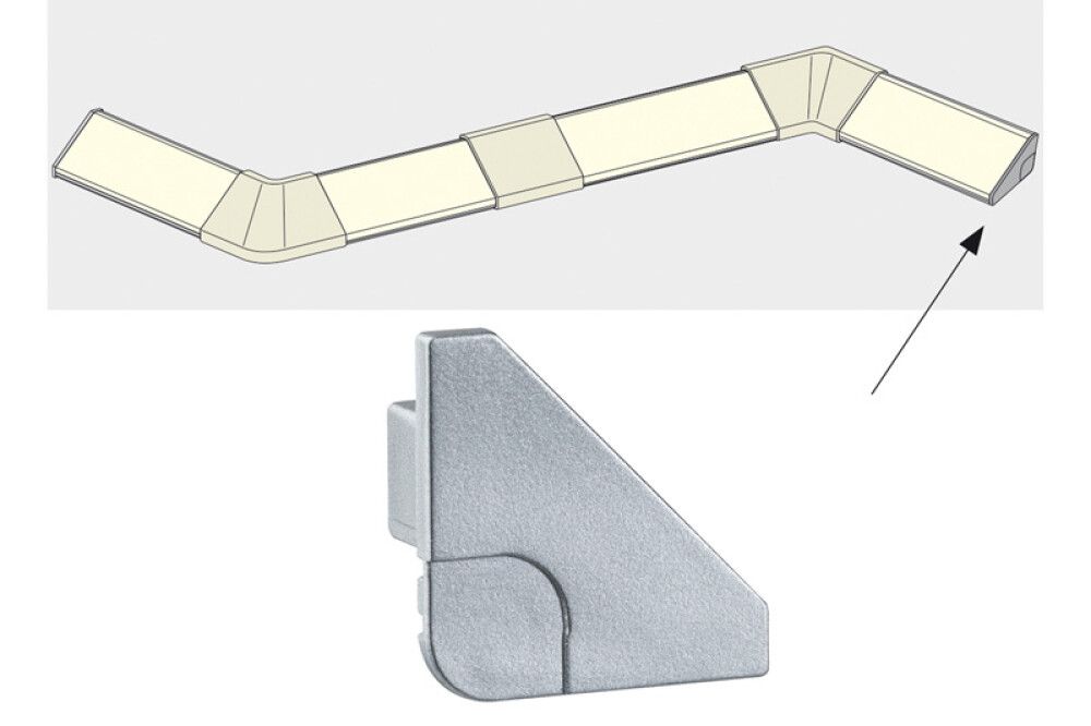 Delta profiili otsatükk 2 tk