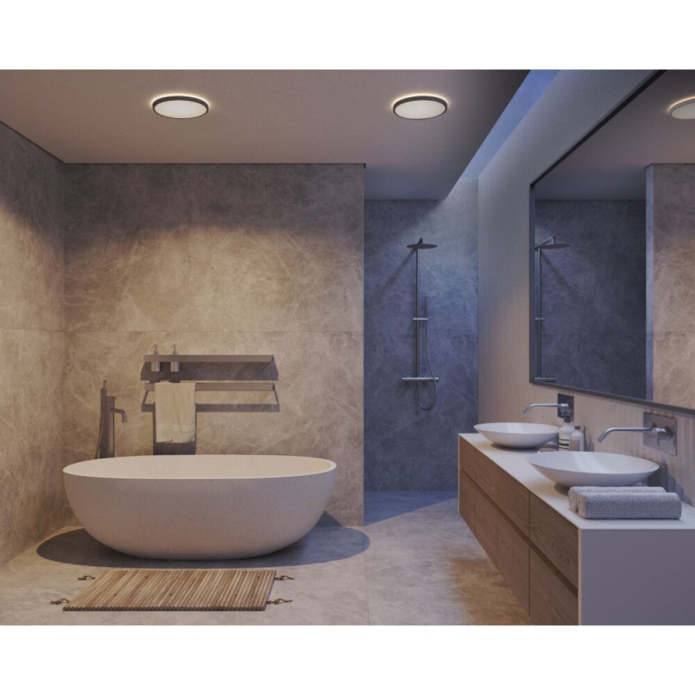 LED-laevalgusti Nordlux Oja Ø 29,4 cm must