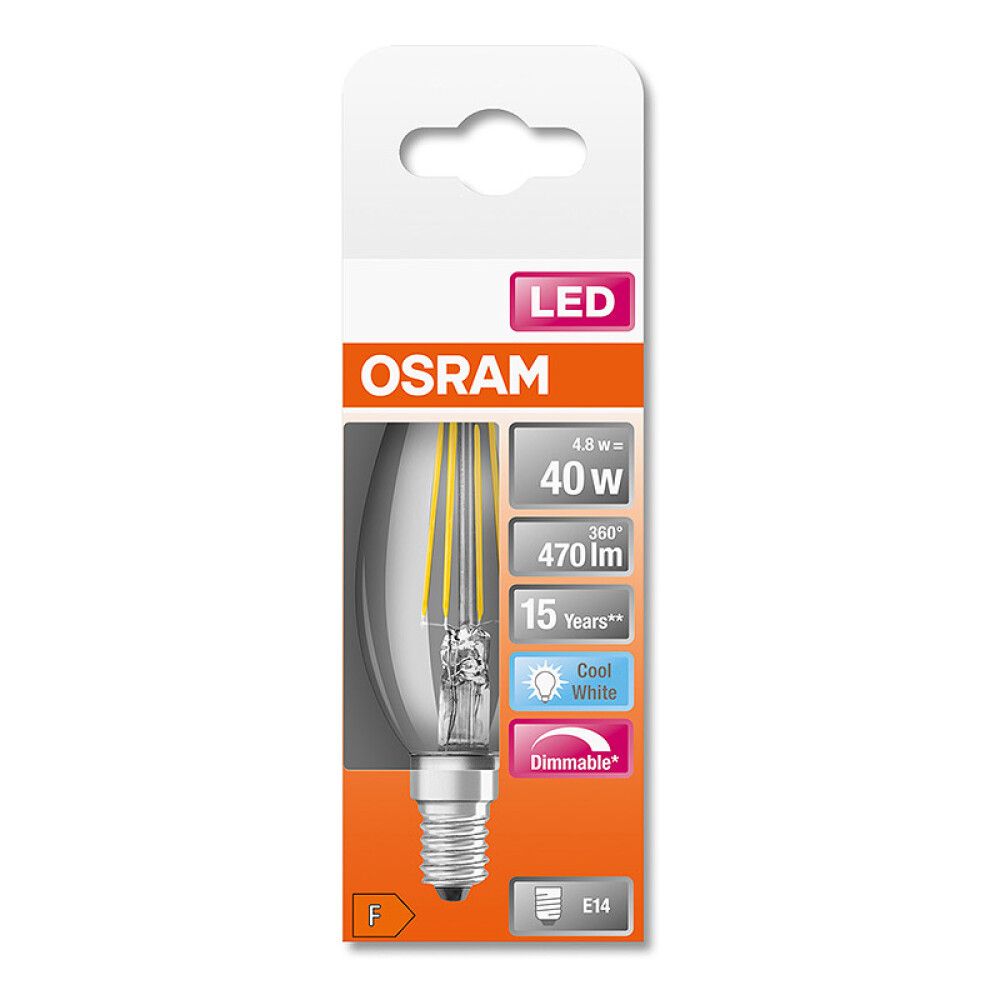 LED-lamp Osram Retrofit Classic B 40 DIM 4,8 W/4000K E14