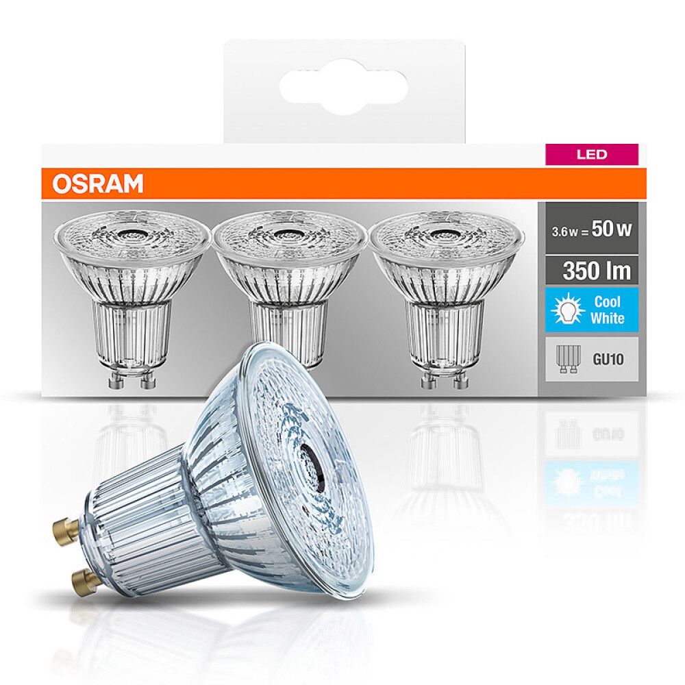 LED-lamp Osram Base 3 tk/pakk GU10