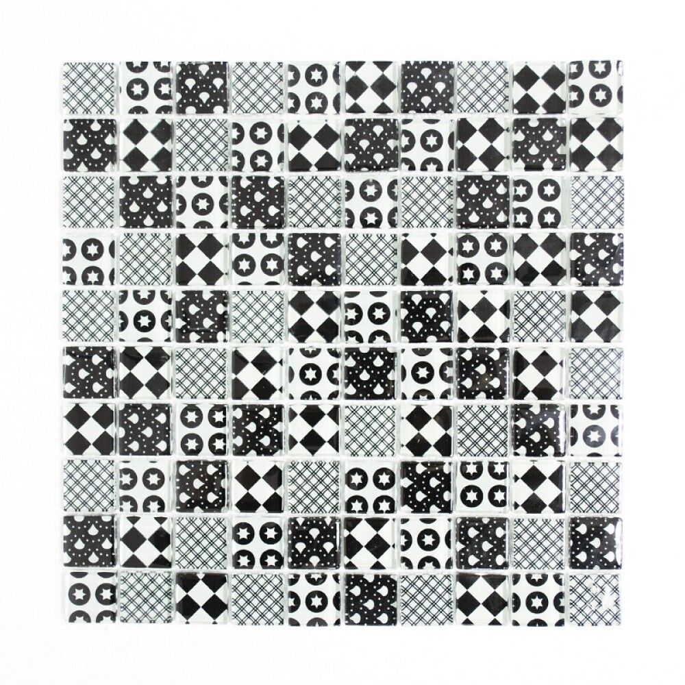 Klaasmosaiik Quadrat Crystal Mix 31,8 x 31,8 cm